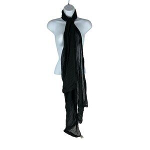 West Loop Women's Lightweight Wide Scarf Black